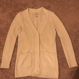 Cream Button Cardigan